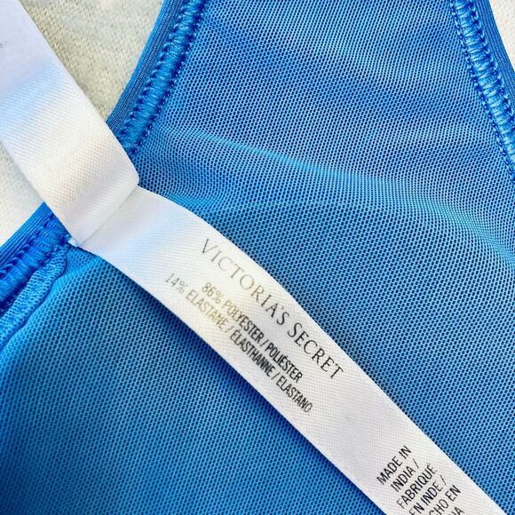 Victoria SPORT Caged Blue Padded Sports Bra XS - Picture 5 of 6